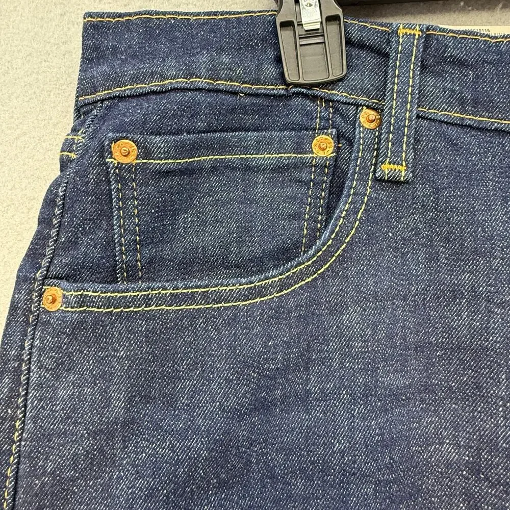 Levi's 501XX Men's 38x32 Dark Blue Button Fly Straight Leg Classic Dad Jeans NWT